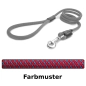 Preview: klassische Hundeleine - L - 145cm - roter Swirl mit blau